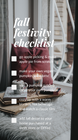 Fall Festivities Checklist