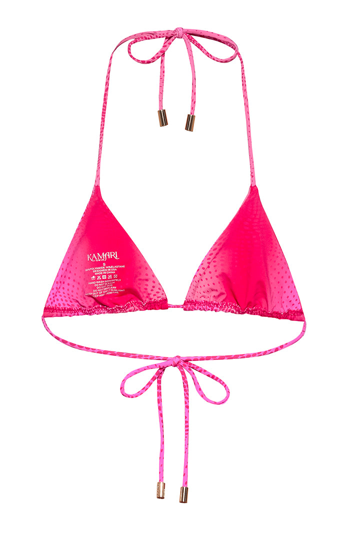 Berry Triangle Bikini Top – Kamari Swim