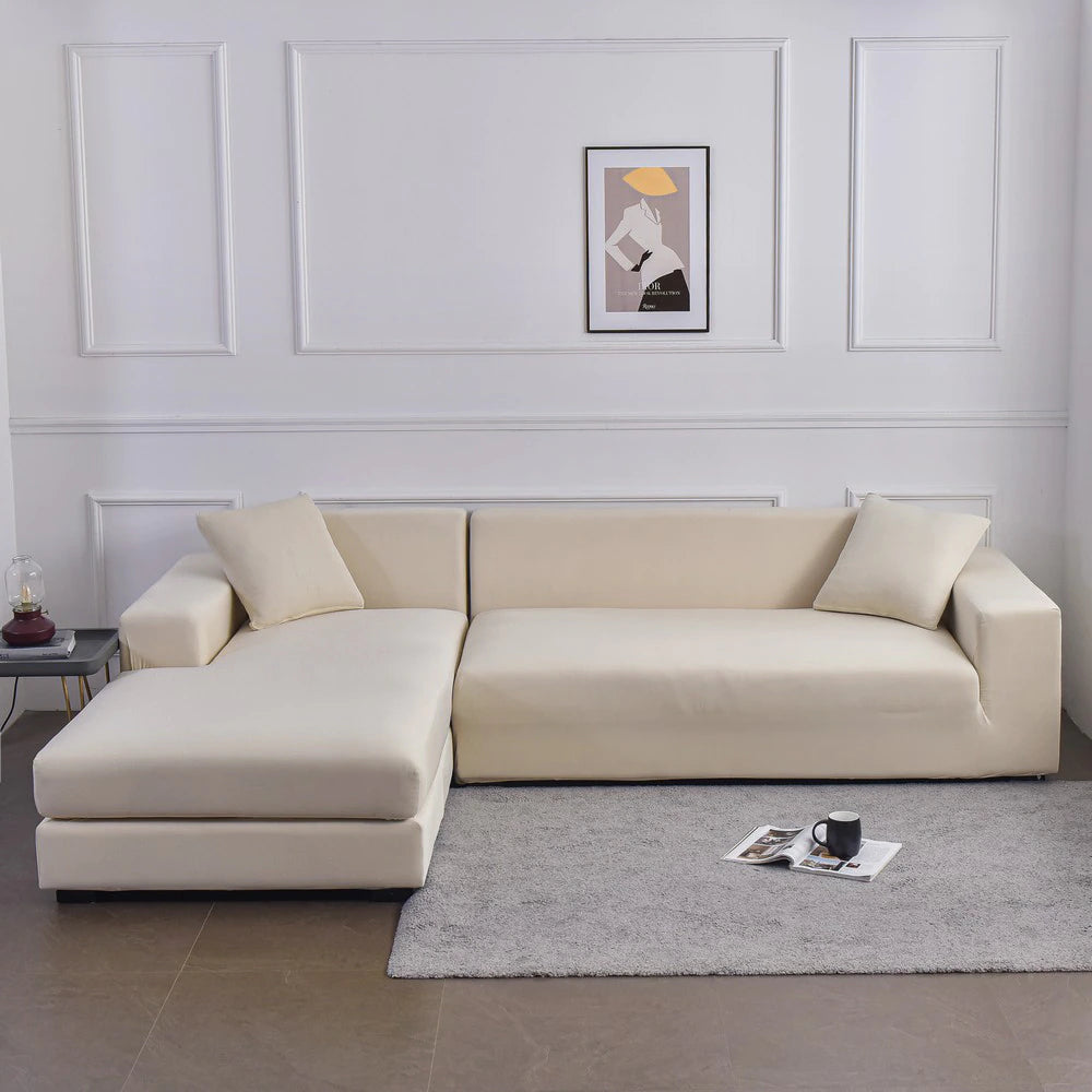 Funda de Sofá Chaise Longue Blanco Roto | Fundas Moderna