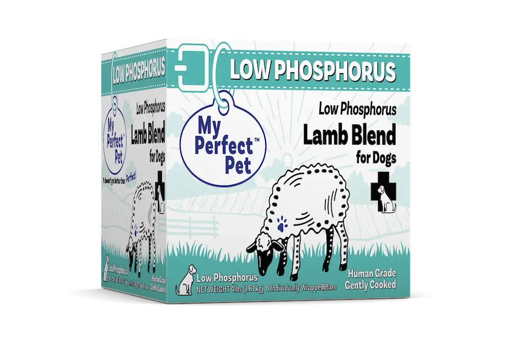 Low Phosphorus Lamb Blend for Dogs, My Perfect Pet (product package)