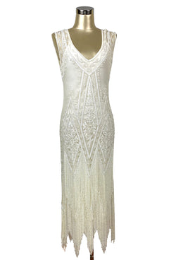 flapper wedding gown