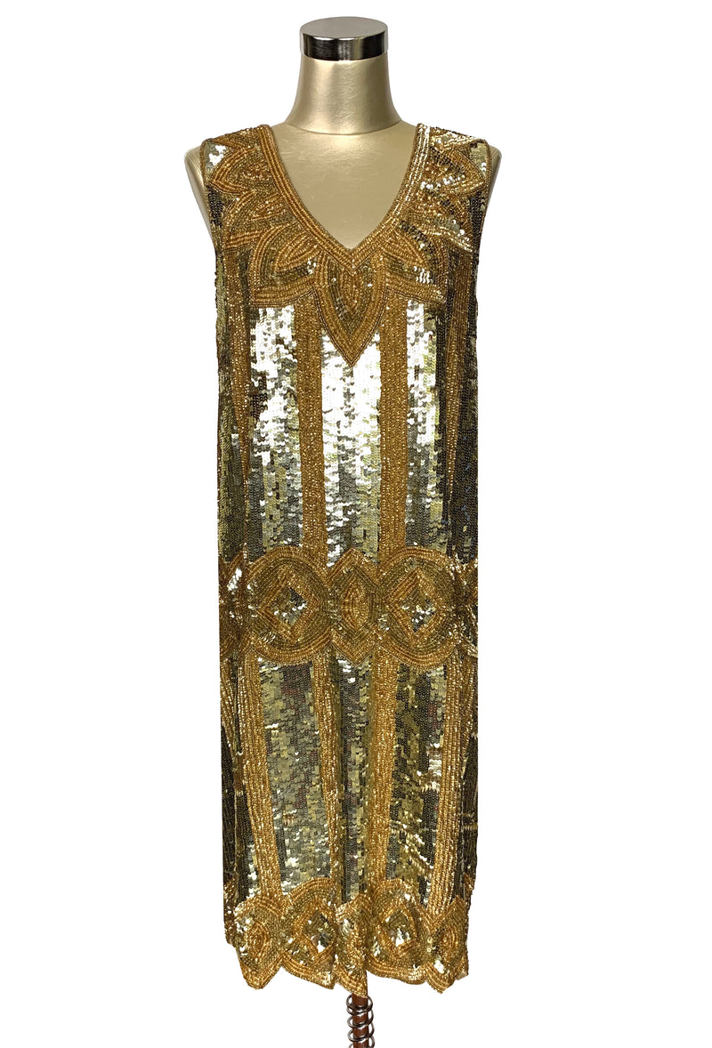 Limited Edition 1920's Handbeaded Vintage Art Deco Gown - The Golden G ...