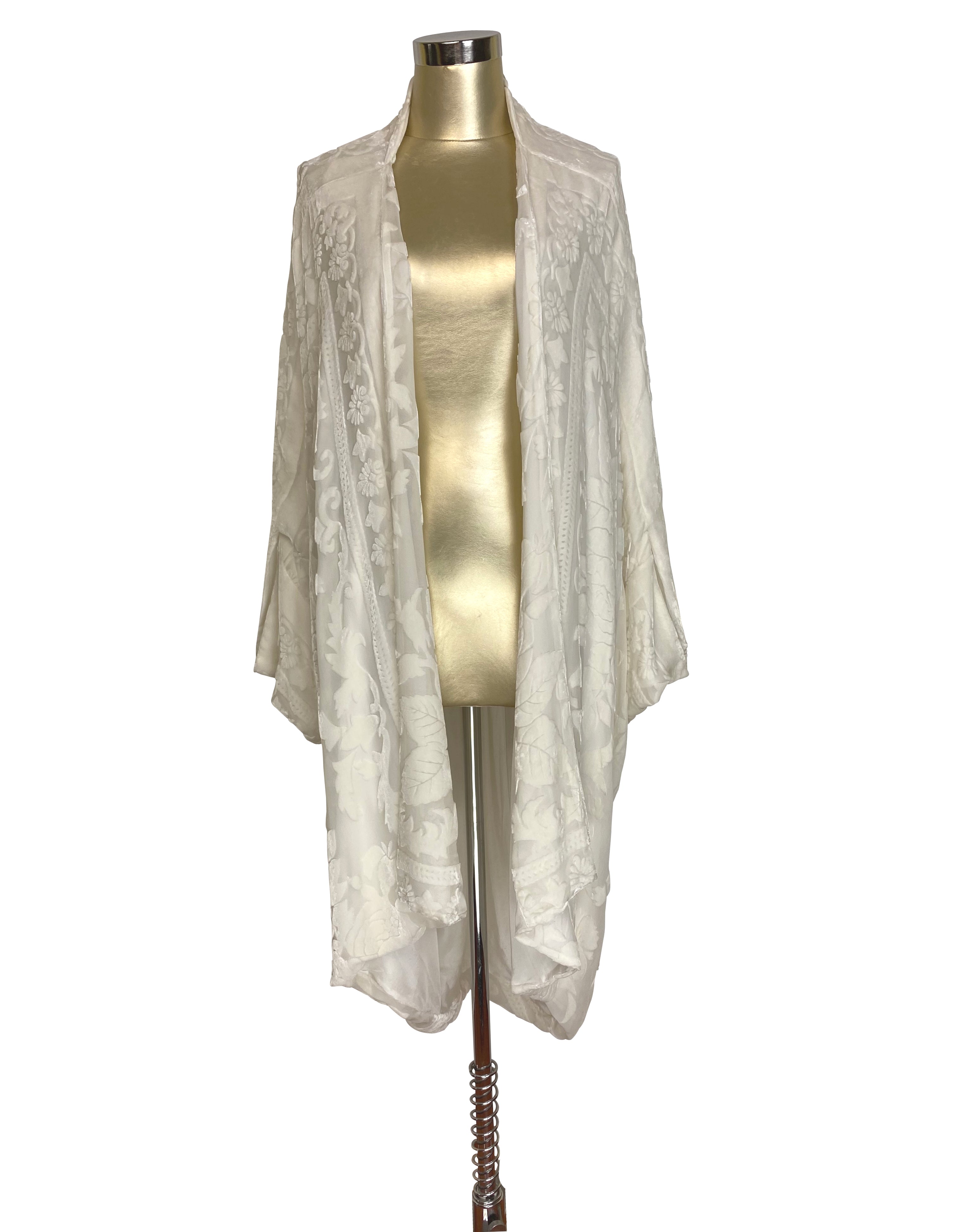 The Silk Velvet Cocoon 1920's Poiret Batwing Opera Coat - Victorian Ro