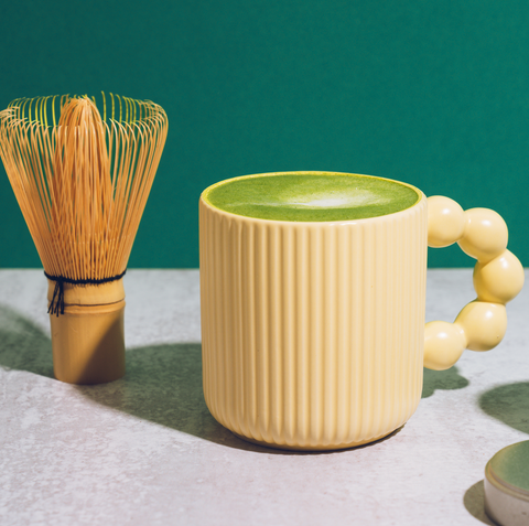 Matcha Latte with Matcha Whisk