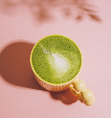 Matcha green tea cups per day