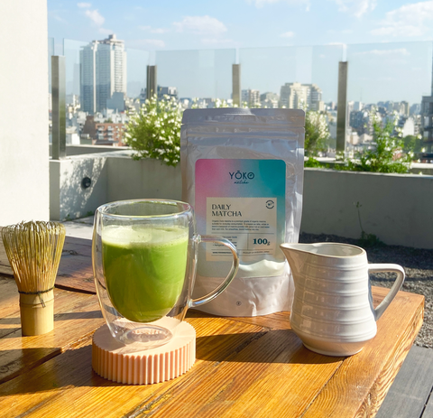 Matcha Latte with Yoko Organic Daily Matcha