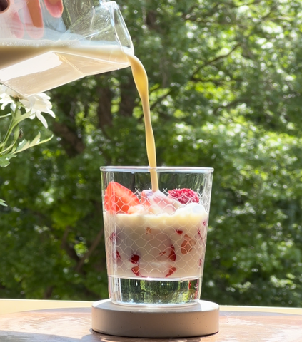 Preparing Strawberry Base