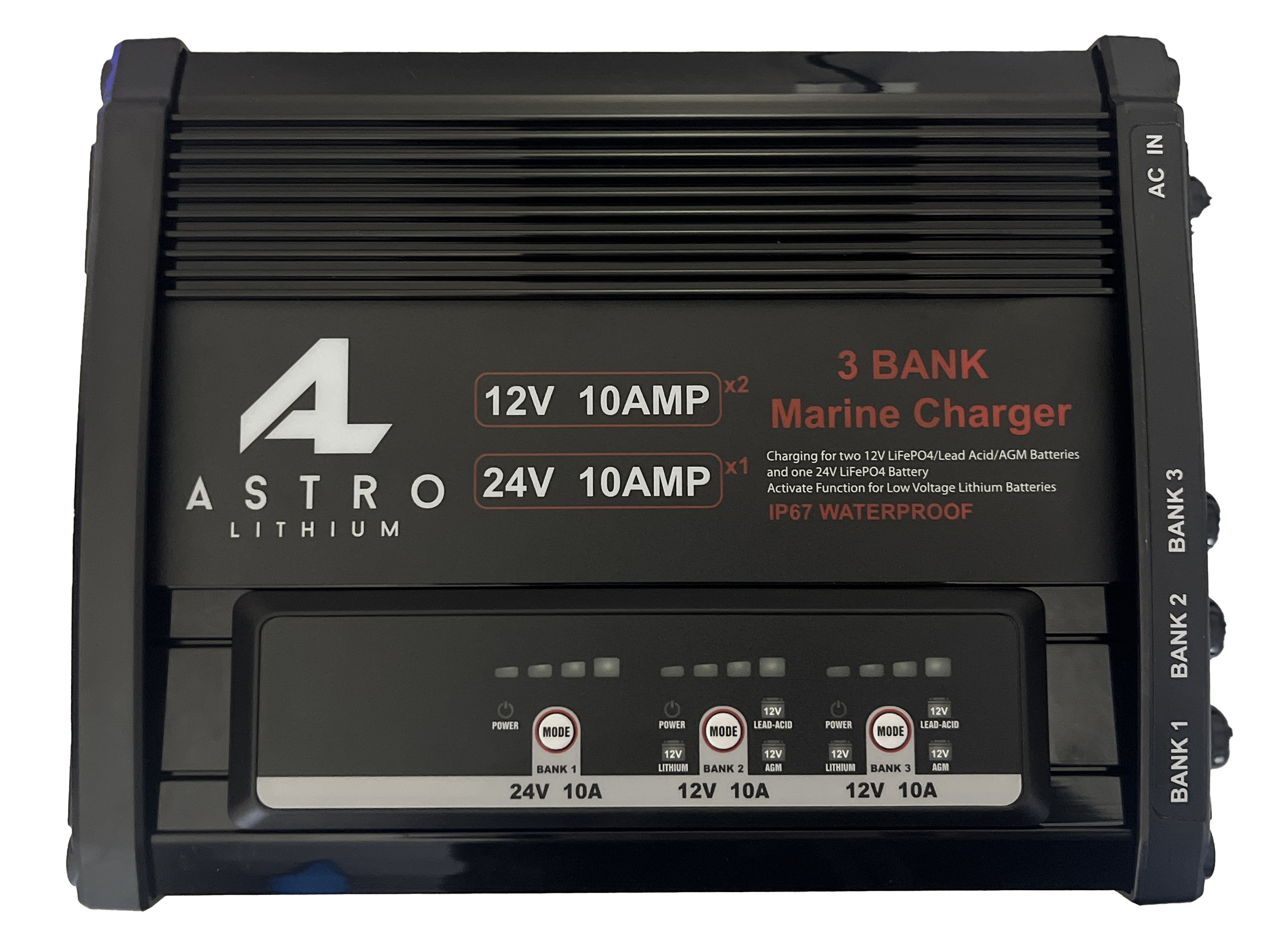 24V and 12V 3-Bank Onboard Charger