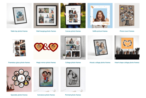 Photo frame categories at Dudus Online