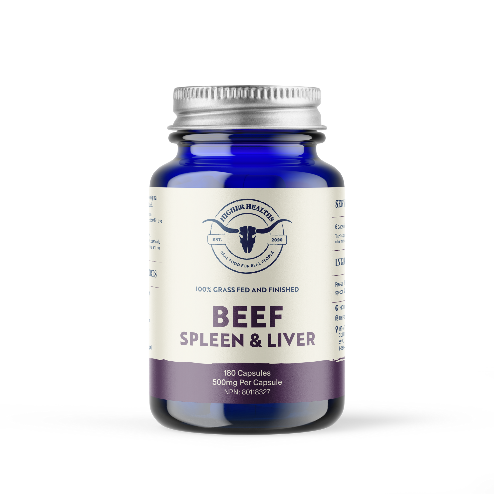 Beef Spleen & Liver Bottle#N#– Higher Healths USA