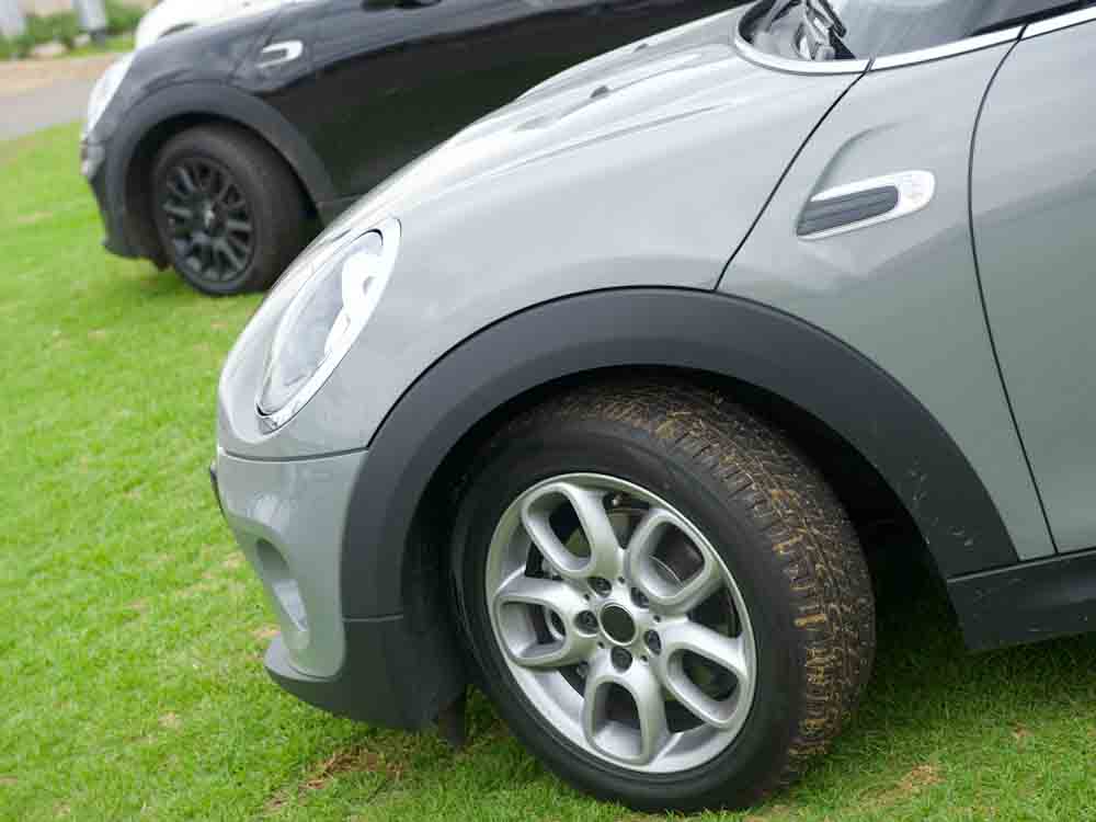 Cars Parked on Grass