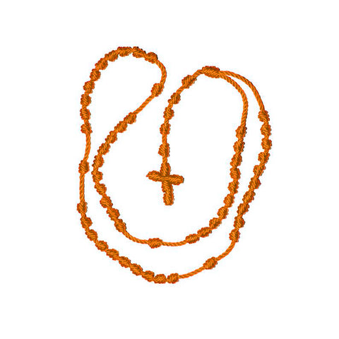 Knotted Rosary Necklace (Red Color) – ArtesaníaNY
