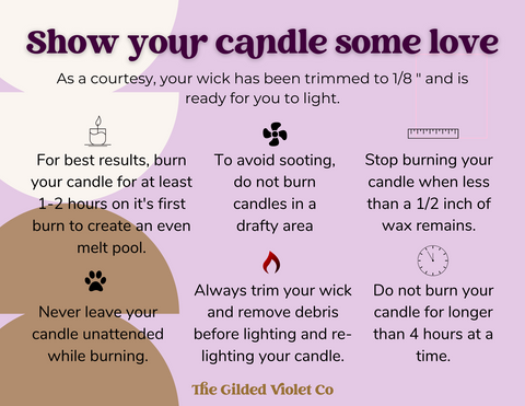 candle care tips