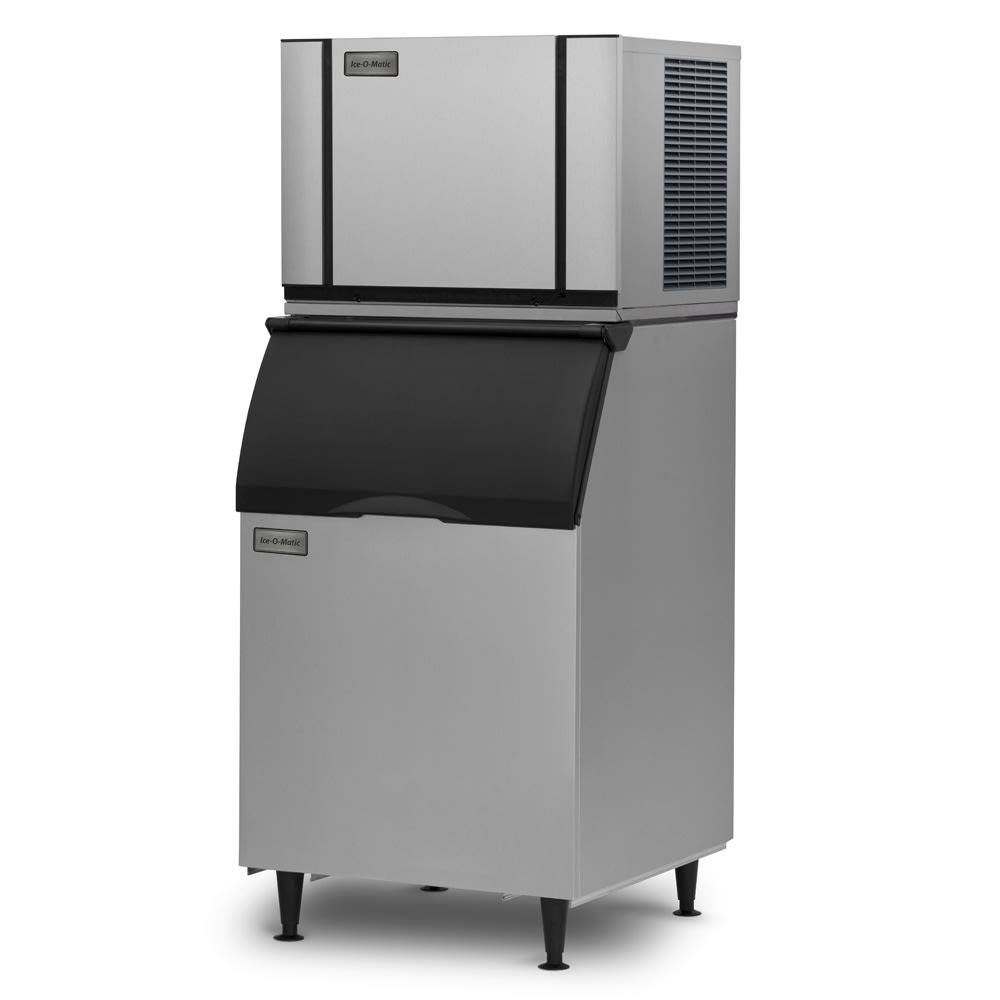 Ice-O-Matic - CIM0330HA/B40PS Commercial 313 lb Half Cube Ice Maker w/ Bin - 344 lb Storage, Air Cooled, 115V