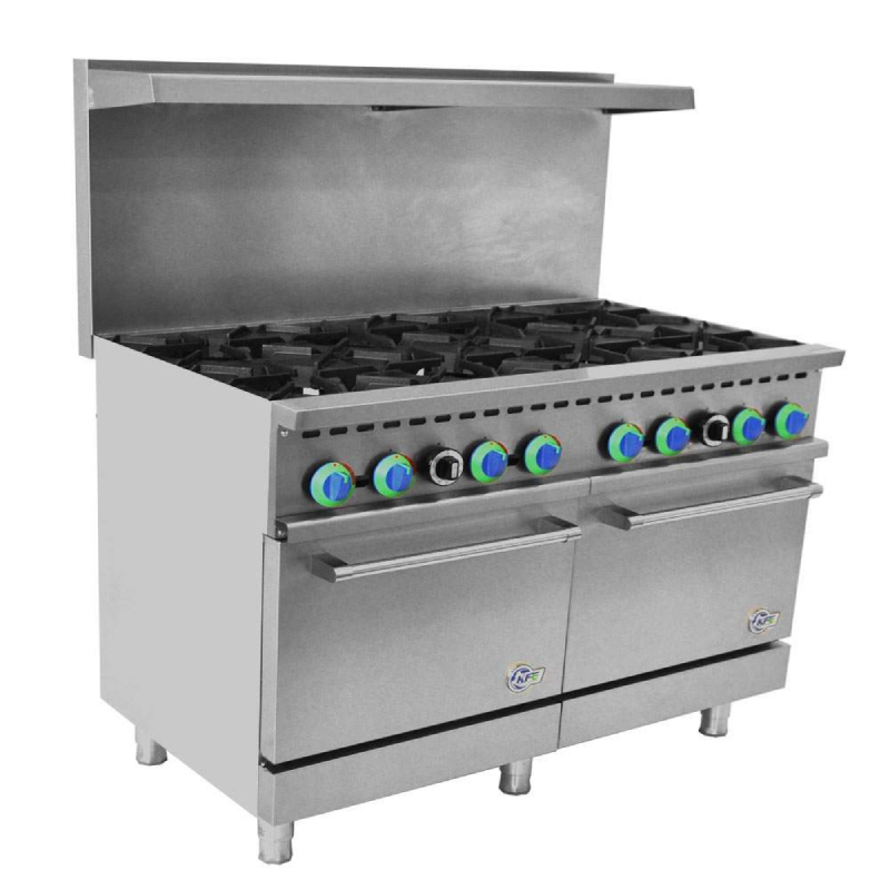 Chef AAA - R60-24MG, Commercial 60 6 Burner with24 Griddle Gas Oven