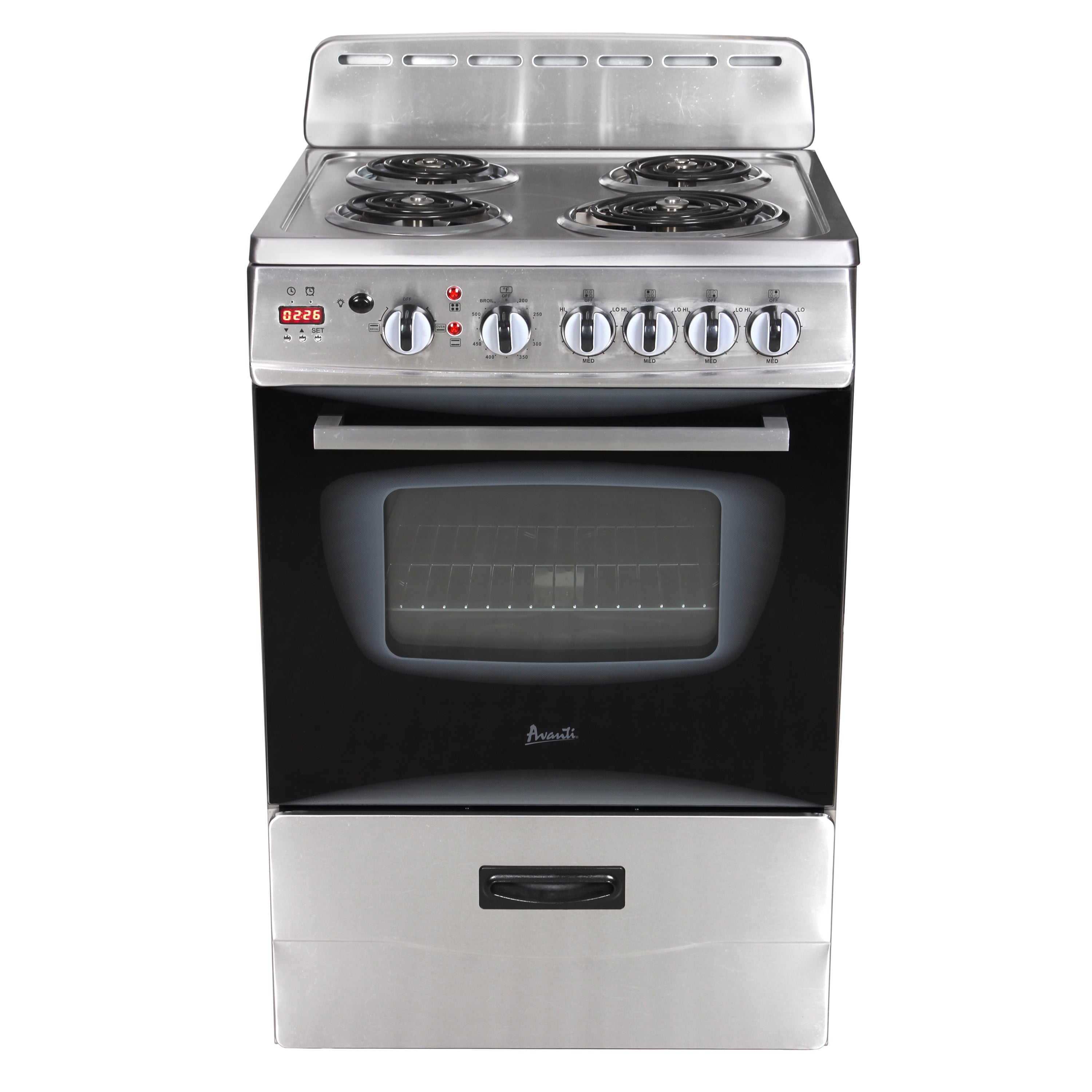 Avanti ERU200P3S ERU200 20 Electric Range Oven with Framed Glass Door, in  Stainless Steel