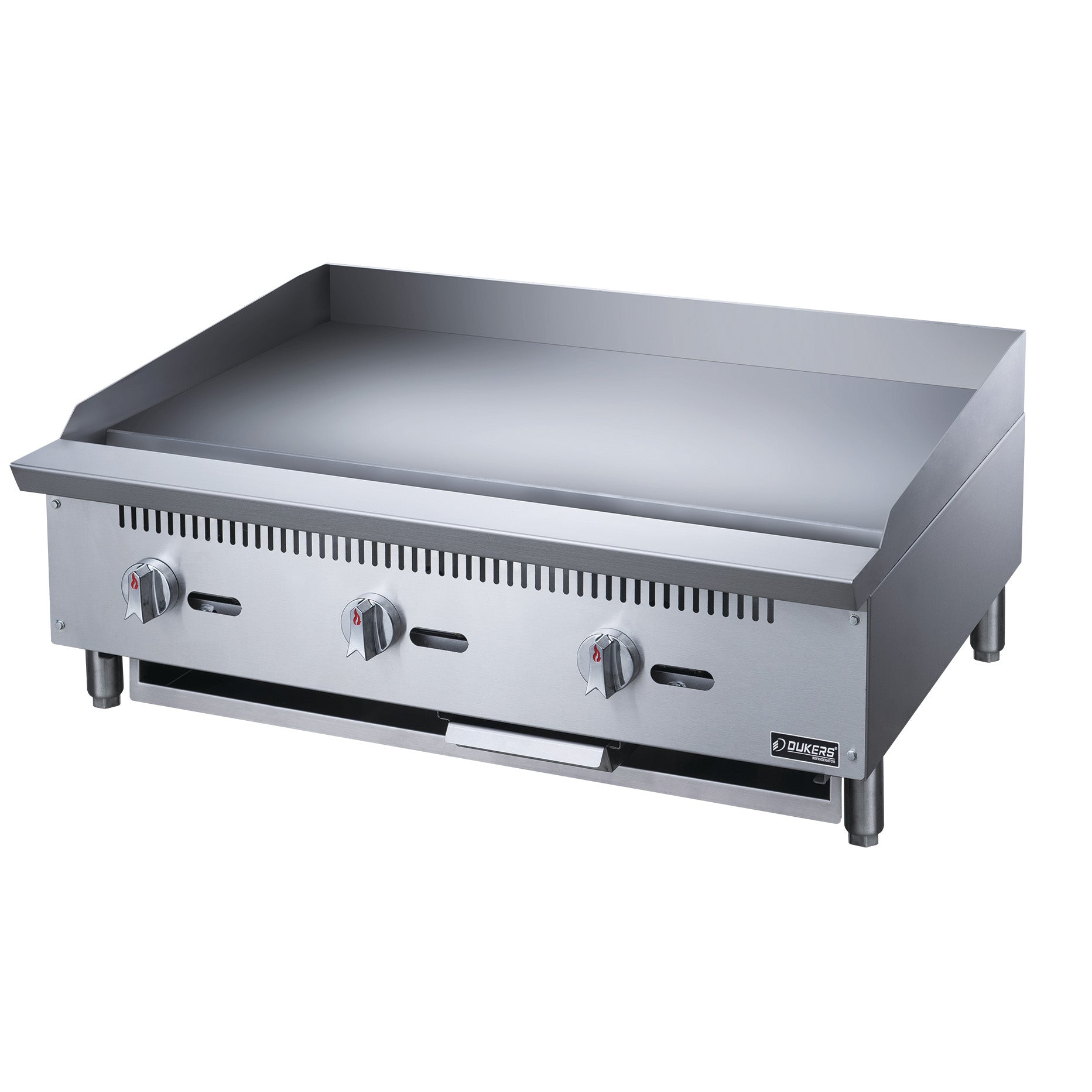 Chef AAA - TCGM36, Commercial 36 in. Countertop with Griddle with 3 Bu