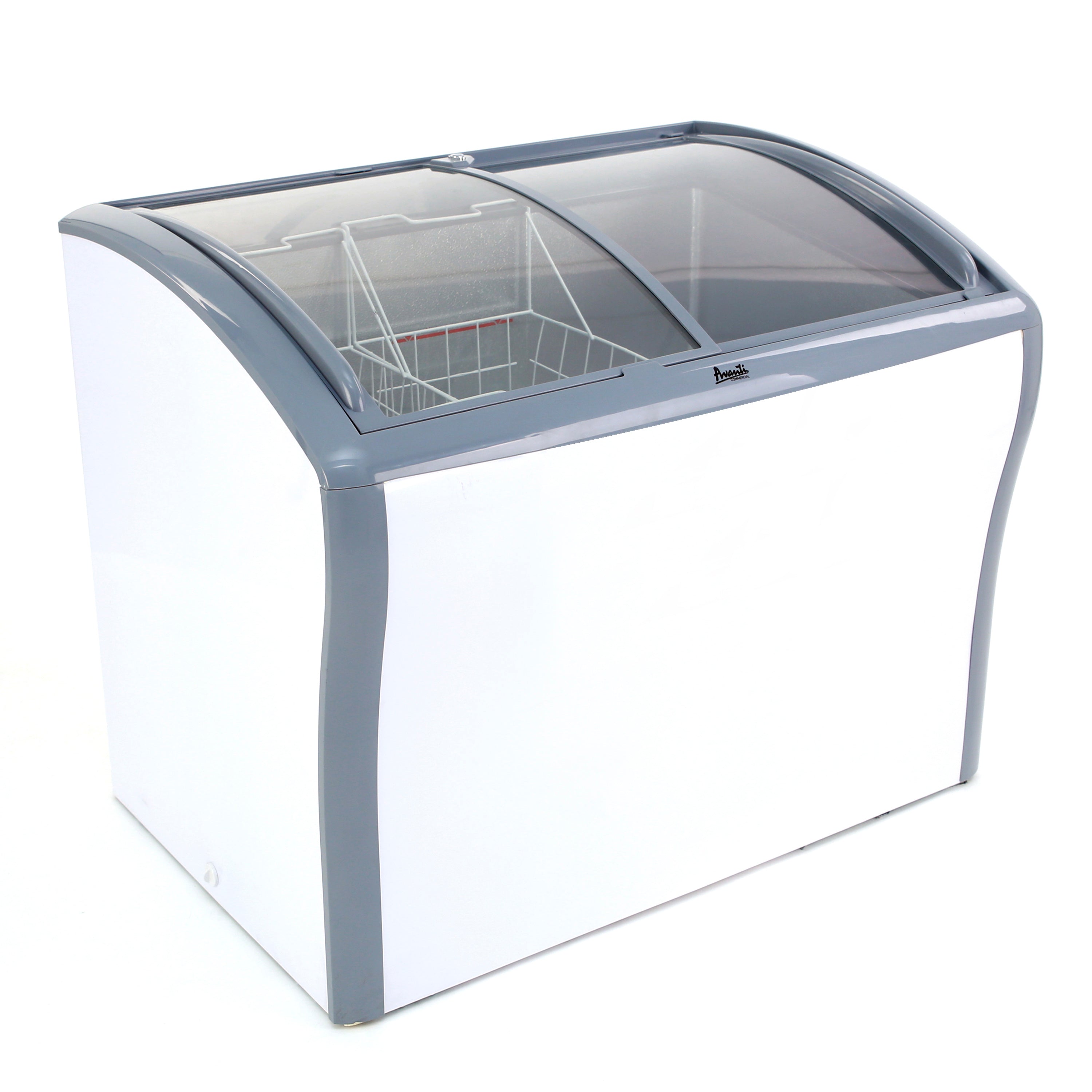 Avanti CF10F0W 44 Inch Freestanding Chest Freezer with 10 Cu. Ft. Capacity,  Single Flip-Up Lid, Integrated Handle, Garage Ready, Easy-to-Clean  Interior, 2 Storage Baskets, Manual Defrost, Defrost Drain, Power Indicator  Light, and