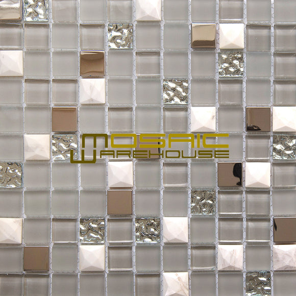 Glass, Stone, and Metal Mosaic Tile, 