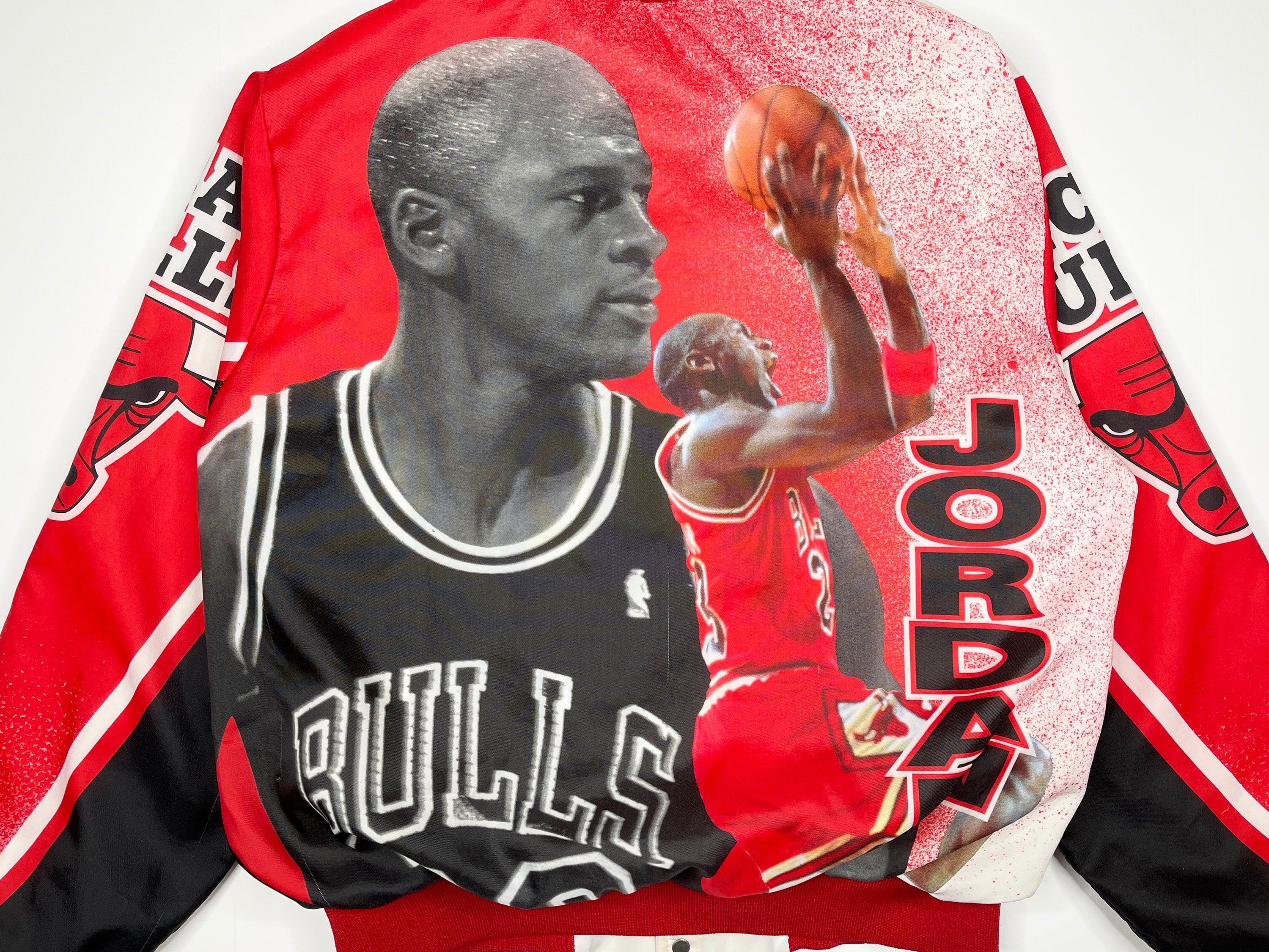 Vintage 90s Michael Jordan Chalk Line Chicago Bulls Jacket