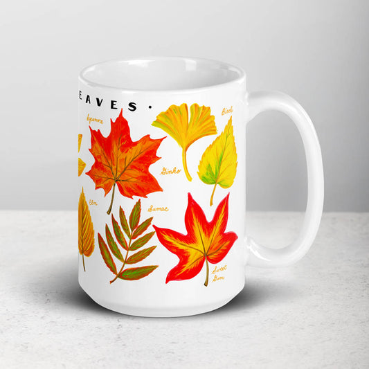 Fall Leaves Tea Towel – Angela Staehling