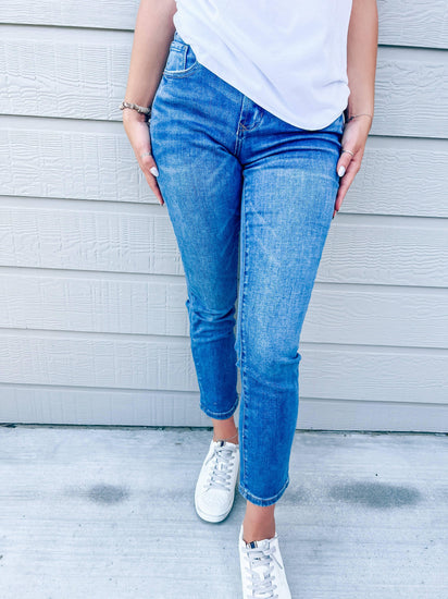 KanCan: Whatever You Like Dark Wash Flare Jeans – Shop the Mint