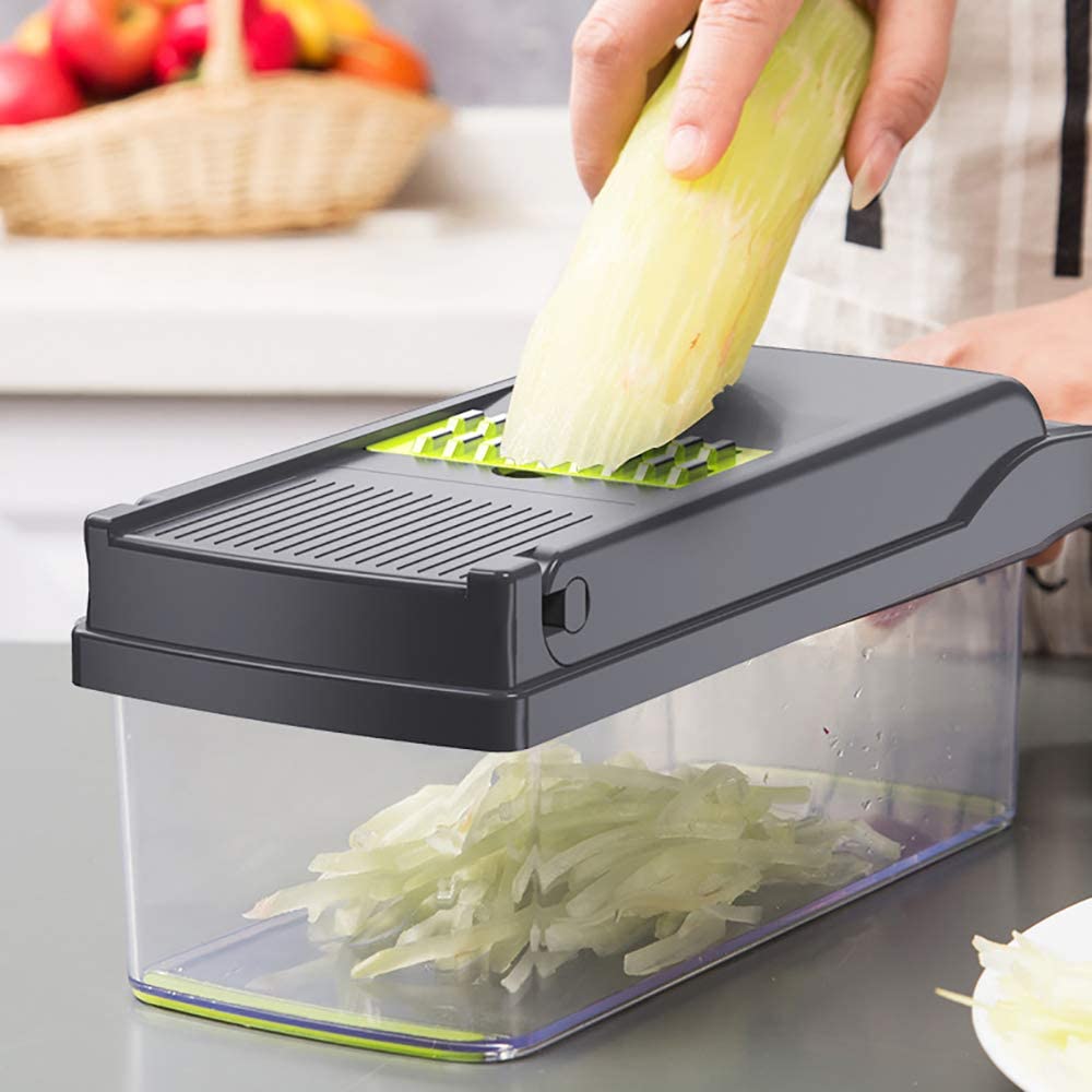 Mandoline Slicer Vegetable Chopper & Fruit Cutter With Container - Mamaskitchens