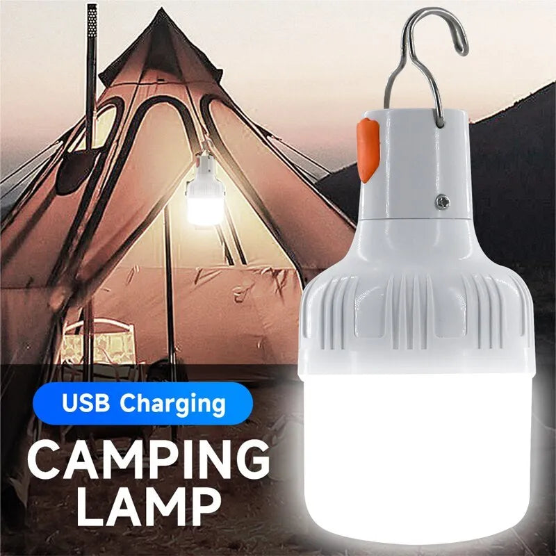 Outdoor USB Rechargeable LED Lamp Bulbs; High Brightness; Emergency Light Hook Up