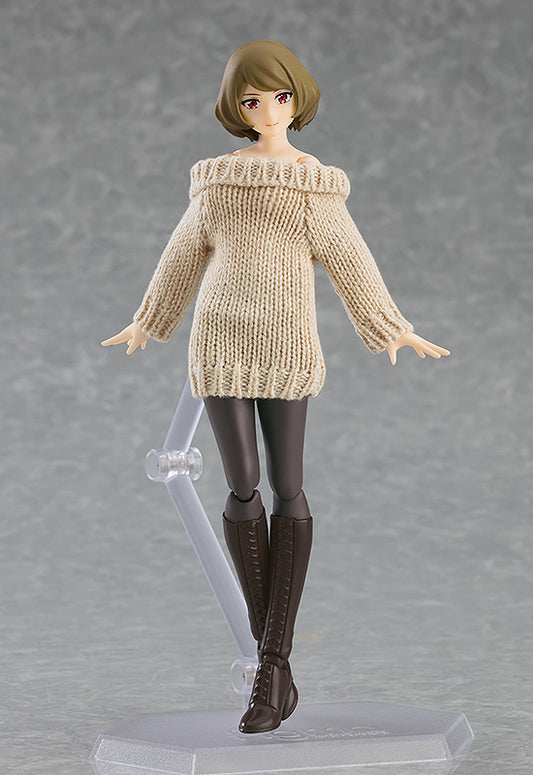 figma Female Body (Yuki) with Black Corset Dress Outfit,Figures