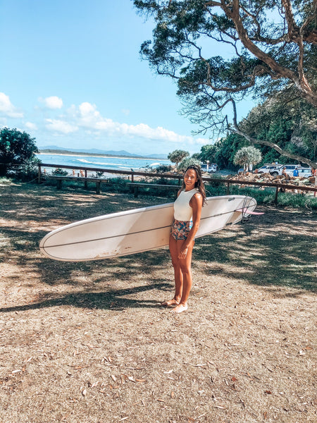 Girl surfer