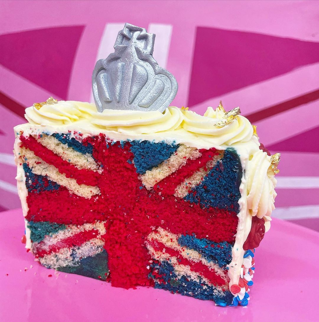 Whipped London Platinum Jubilee cake 