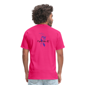Epilepsy Awareness "Fight Like AJ" Fundraising shirt - fuchsia