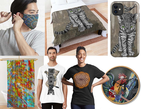 Redbubble Merchandise with LaRue Arts 