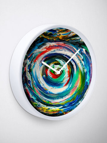 Vid-19 Quadratic Vortex Wall Clock