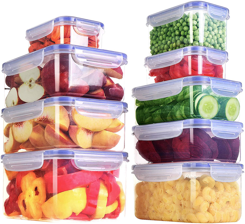  JoyJolt JoyFul 24pc(12 Airtight, Freezer Safe Food Storage  Containers and 12 Lids), Pantry Kitchen Storage Containers, Glass Meal Prep  Container for Lunch, Glass Storage Containers with Lids: Home & Kitchen