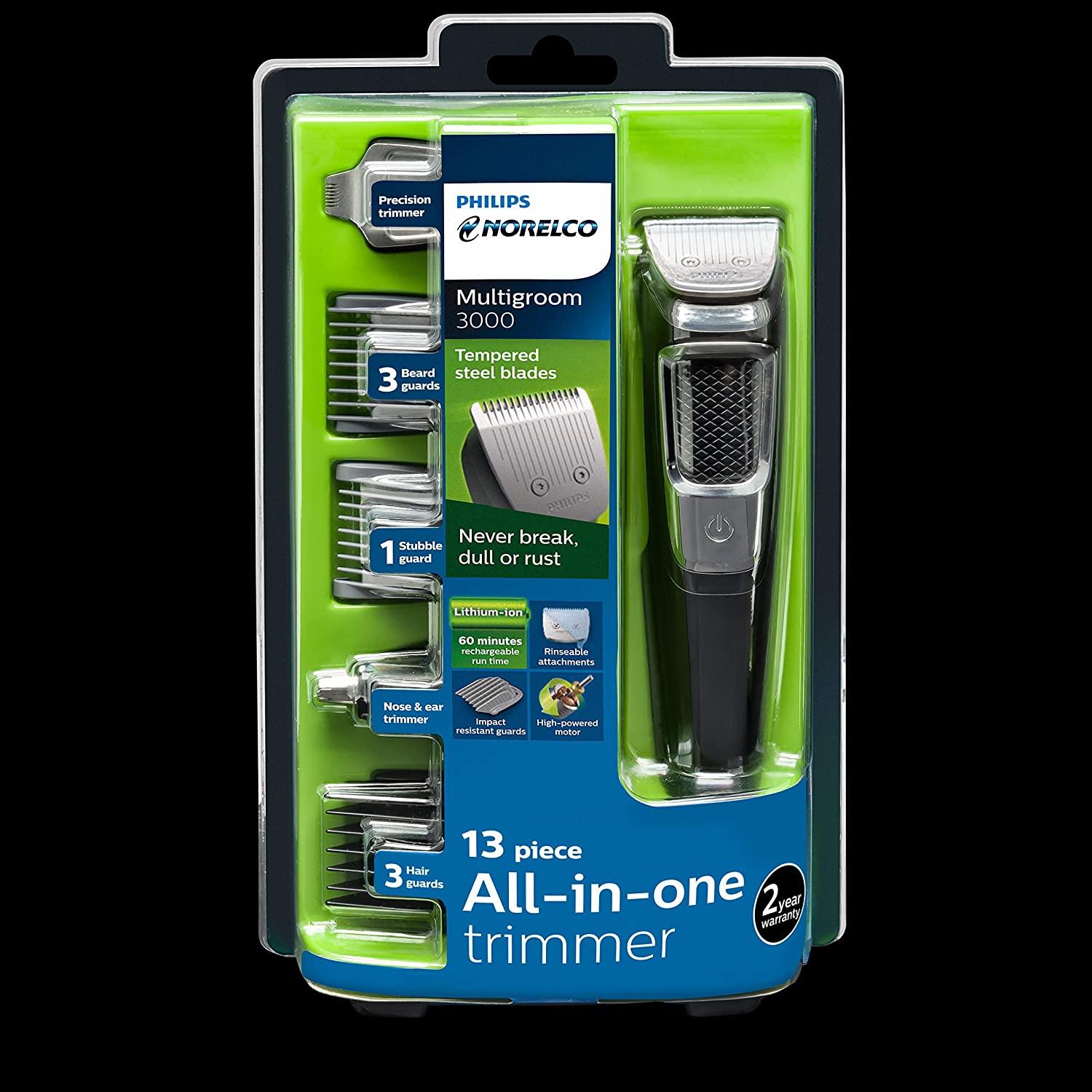 Philips Norelco All-in-One Trimmer 3000, 13 Piece -