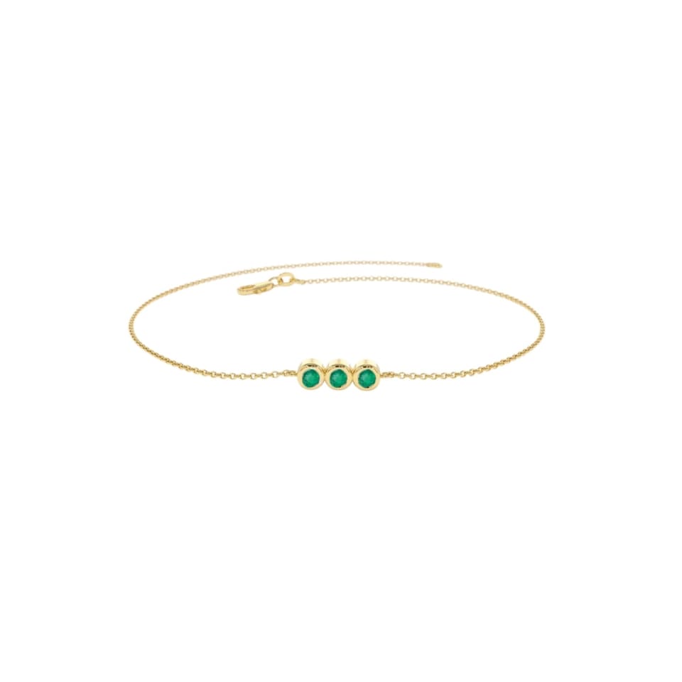 Auriga trio bracelet by Lily Flo | Dainty gemstone bracelet – Pearls ...