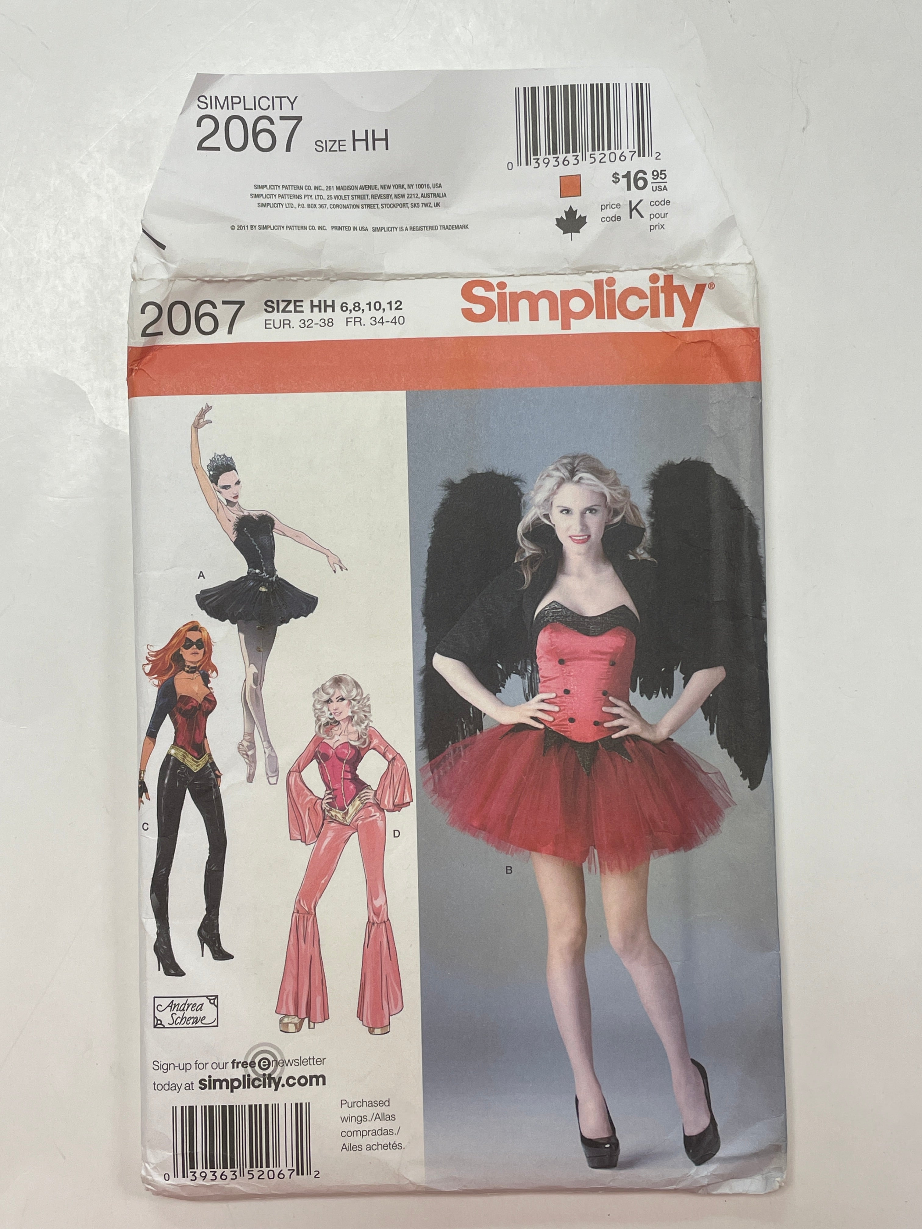 SALE 2011 Simplicity 2067 Sewing Pattern - Costume Bodice, Skirt and Pants FACTORY FOLDED
