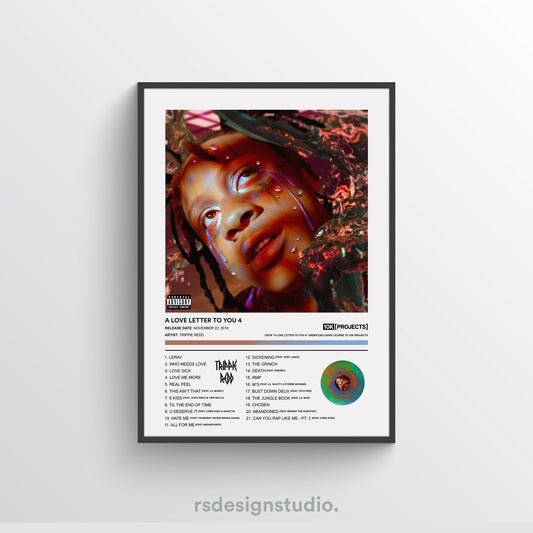 Trippie Redd A LOVE LETTER TO 5 Poster – rsdesignstudio