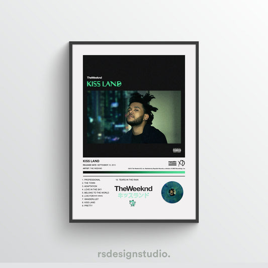 The Weeknd MY DEAR MELANCHOLY, Album Poster – rsdesignstudio