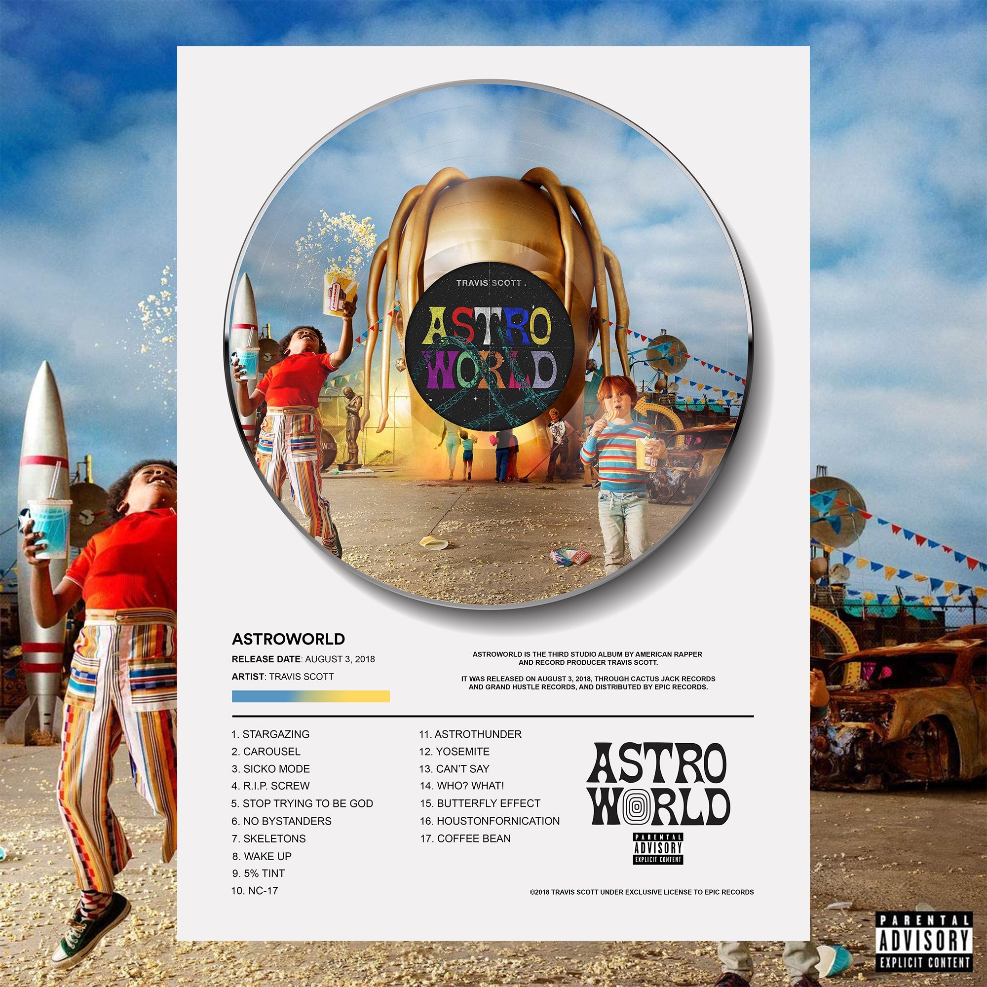 予約販売品】 Travis scott Astroworld LP版