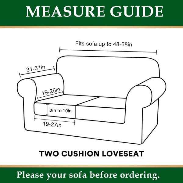 size for loveseat sofa