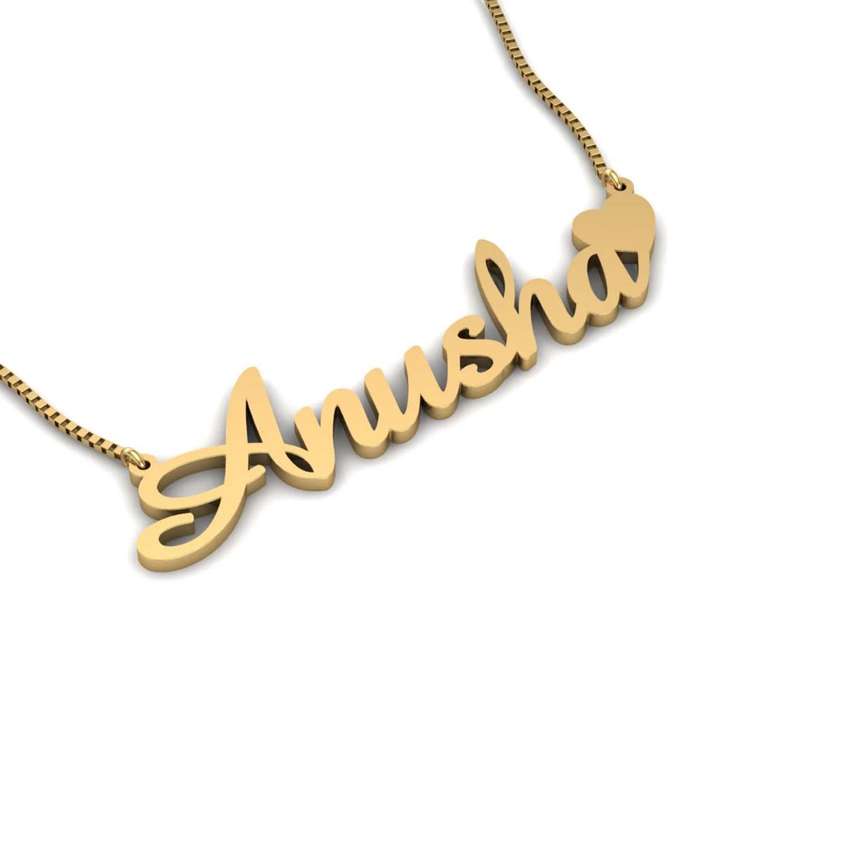 Stylish Name Necklace Anusha Style – AurDekhao.pk