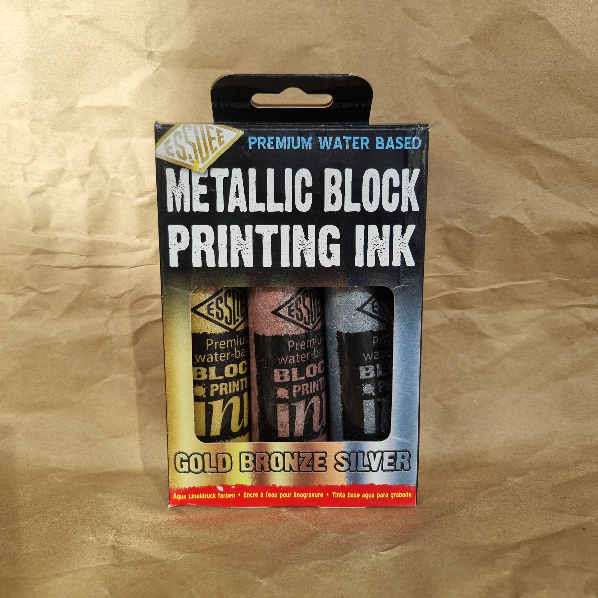 Water-Soluble Block Printing Ink - Metallic Silver