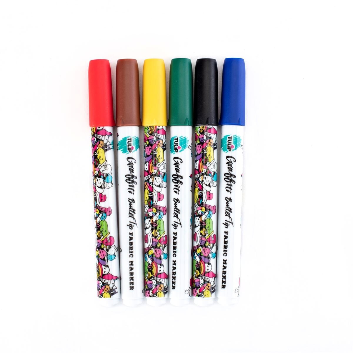 12 Packs: 2 ct. (24 total) Tulip® Fabric Markers® Fine Writers, Black