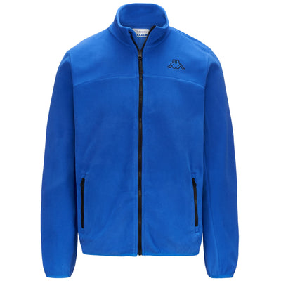 Royal blue Unisex fleece zip up jacket, men or women. Choose your size XS -  XXL, fabric from Polartec LLC, Inside zip pocket. Winter