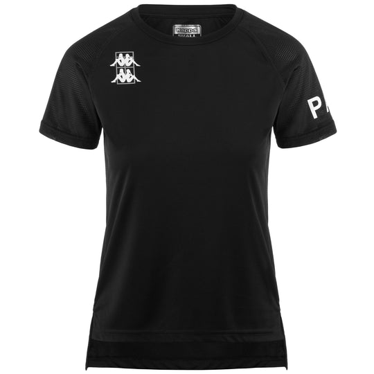 Camiseta de pádel para hombre manga corta negra modelo DEFINE de kappa