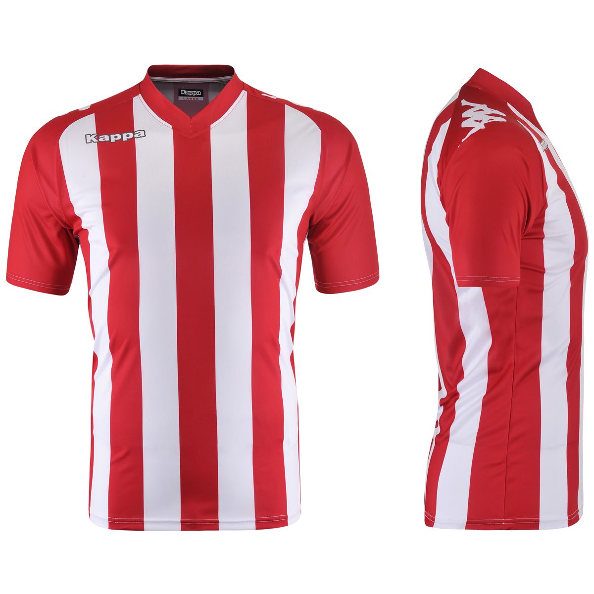Youth & Adult Red Football Sleeve Stripe Jersey