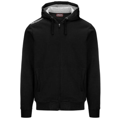 Fleece Man 222 BANDA ANNISTON SLIM Jacket BLACK - WHITE