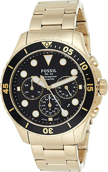 Fossil Fb-03 Chronograph Stainless Steel Quartz FS5727 100M Men's